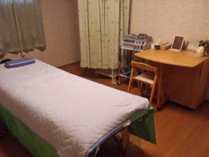 オイルマッサージ、リンパマッサージの室内